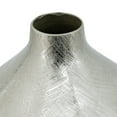 thumbnail image 3 of Pansy 14 Inch Modern Vase Metal Tall Curved Shape Bottleneck Silver, 3 of 6