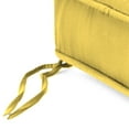 thumbnail image 6 of Jordan Manufacturing 22.5" x 22.5" Canvas Butter Yellow Solid Square Outdoor Deep Seat Cushion with Ties and Welt, 6 of 10
