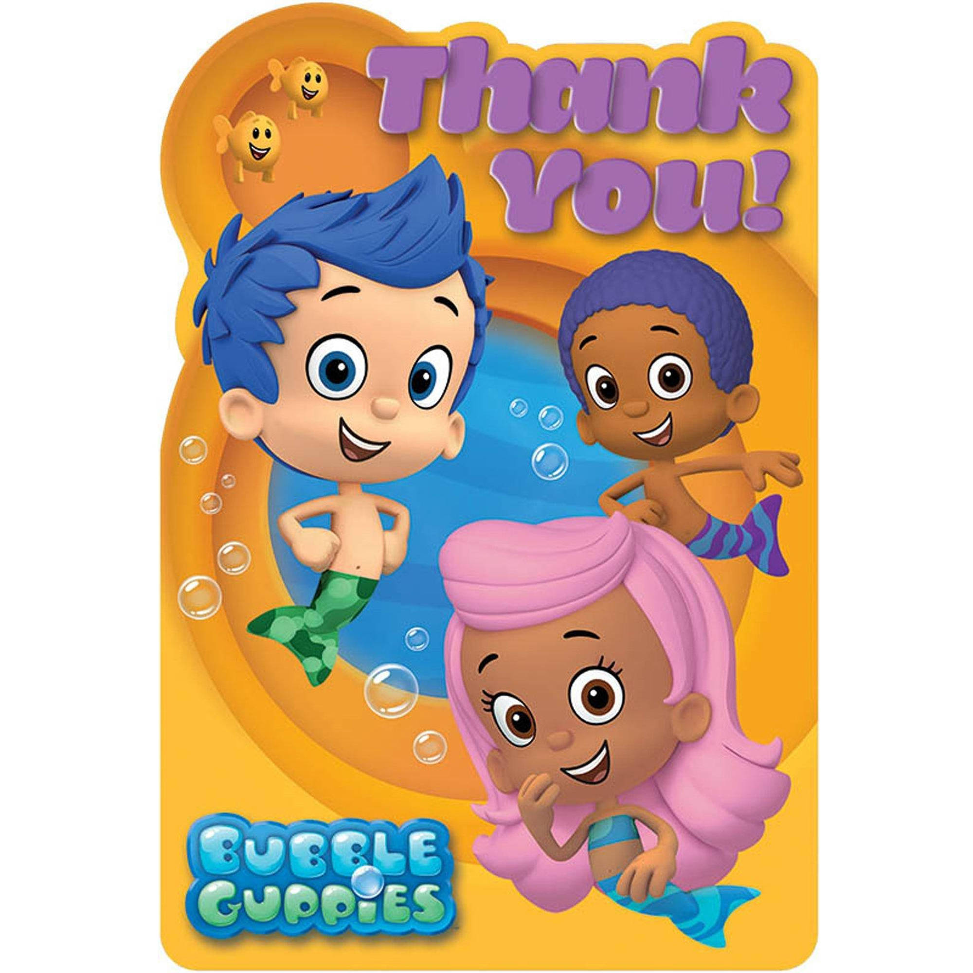 Bubble Guppies Thank You Notes 8pk Walmart Com