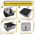 thumbnail image 5 of BurgeonNest - Asiento de automóvil para perros pequeños menores de 25 pulgadas, totalmente desmontable y lavable, asientos suaves para perros con bolsillos de almacenamiento y correa de clip, cama po, 5 of 5