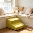 thumbnail image 5 of Pet Step Ramp, 2 Tier Foam Stairs for Small Dogs Cats to Sofa _ #15 _ C _ Yellow _ S, 5 of 6