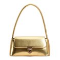 thumbnail image 1 of Bolso de mano para mujer, elegante, brillante, con solapa, para verano, para axila (dorado), 1 of 7