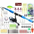 thumbnail image 2 of 1.8/2.1m Telescopic Fishing Rod Reel Combo Full Kit Carbon Fiber Rod Pole Spinning Reel Fishing Bag Case Pesca Gear Set, 2 of 10