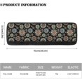 thumbnail image 4 of NETILGEN Boho Floral Black Refrigerator Door Handle Covers Pack of 2, Kitchen Appliance Armrest Decoration Mat Non-Slip for Fridge Dishwashers Microwave Home Kitchen Indoor Decor, 4 of 5