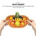 thumbnail image 2 of WHAMVOX 2 Pcs Traditional Containers Fruit Basket 28x19cm Brown, 2 of 8
