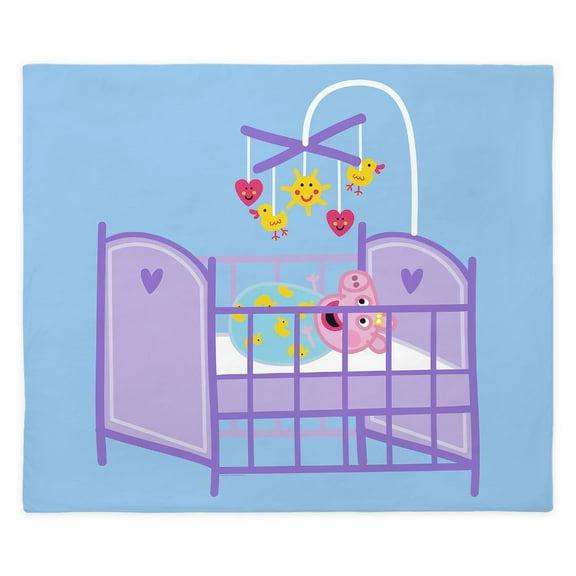 CafePress - Peppa Pig: Crib Giggles - King Duvet Cover, Printed Comforter Cover, Unique Bedding,