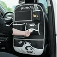 thumbnail image 6 of Cute Panda Leather Car Backseat Organizer 1 Pack,  Car Seat Back Protectors with Clear Tablet Holder and Storage Pockets, Suitable for Car Seat (18.11×26.38 in), 6 of 7