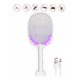 thumbnail image 2 of Raqueta Mata Mosquitos Lámpara Led Recargable Electrica, Color Blanco, 2 of 5