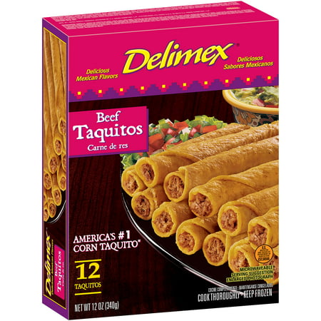 Delimex® Beef Taquitos 12 ct Box - Walmart.com
