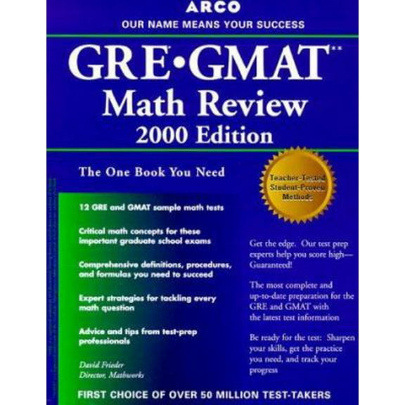 Pre-Owned GRE/GMAT Math Review 5th ED (Paperback) 0028632478 9780028632476