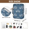 thumbnail image 3 of Haosy Accordion File Organizer Zipper Binder 500 Sheet 6-Tab Expanding File Folder Multi-Pocket 1.2 Inch 3 Ring Outline Cars, 3 of 7