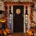 thumbnail image 4 of Decoración de manga de viento de calavera de Halloween, luces decorativas de Halloween, linternas de esqueleto de calavera, 4 of 5