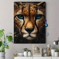 thumbnail image 4 of Qisvanset Framed Canvas Wall Art 12x16 Inch Cheetah Cat Boho Preppy Room Animal Wall Art, 4 of 5