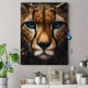 thumbnail image 4 of Qisvanset Framed Canvas Wall Art 12x16 Inch Cheetah Cat Boho Preppy Room Animal Wall Art, 4 of 5