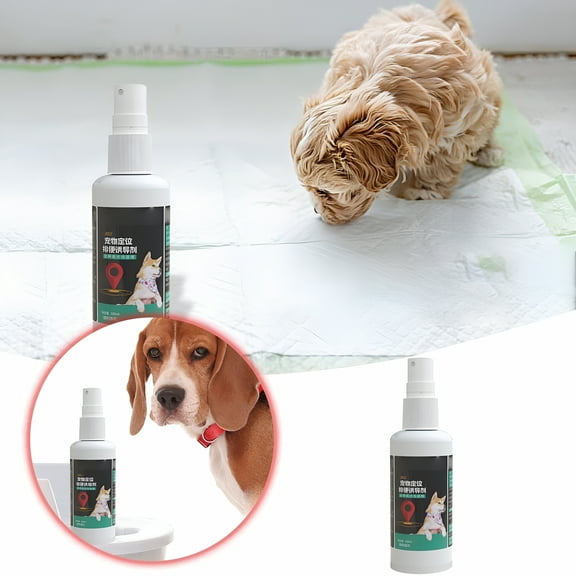 QARUN Dog Toilet Training Aid Spray for Urine and Feces Positioning Training Solution for Indoor Dogs Odorless 100ml