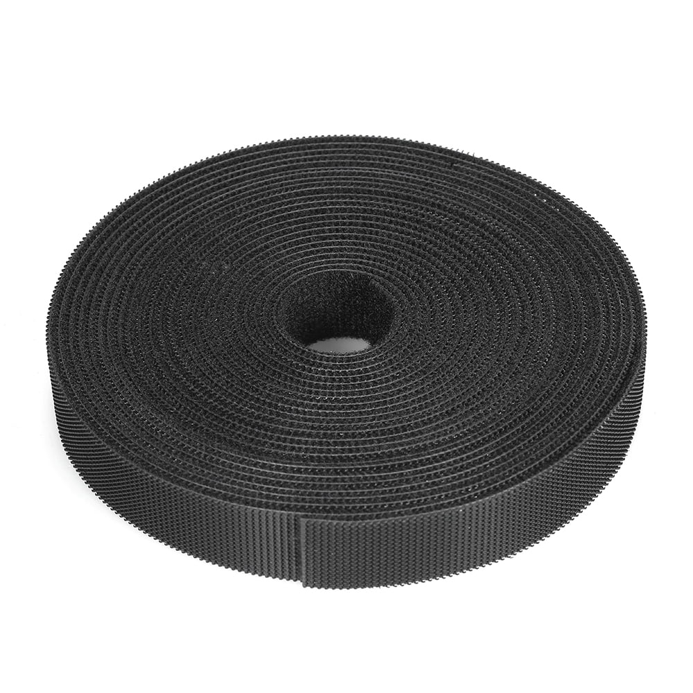 Durable Black Reusable Fastener Cable Holder Tie Rope Straps Nylon Rope Belt 