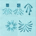 thumbnail image 1 of Ahgly Company Machine Washable Indoor Square Transitional Blue Diamond Blue Area Rugs, 4' Square, 1 of 7