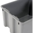 thumbnail image 3 of Hang & Stack Storage Bin, Plastic, Gray, 12 in H, 17 in W, 21 in L, 3 of 6