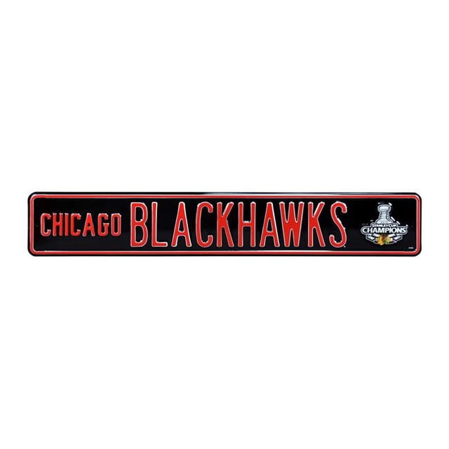 Authentic Street Signs 28144 Chicago Blackhawks 2010 Stanley Cup Panneau de Rue