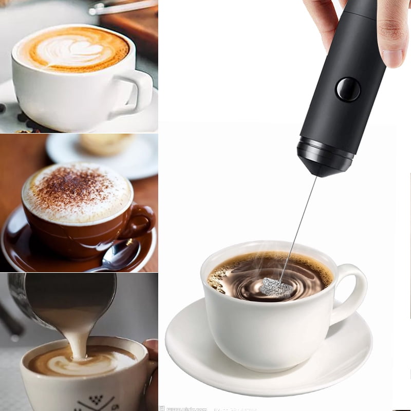 Foam Maker Milk Frother Handheld Battery Operated Electric Foam Maker