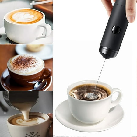 

Foam Maker Milk Frother Handheld Battery Operated Electric Foam Maker with Stainless Whisk for Cappuccino Latte Bulletproof Coffee Keto Diet Protein Powder Matcha Hot Chocolate Sleek Drink Mixer
