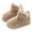 Camel Closed Back, variant on Woobling Women House Slipper Memory Foam Fleece Boots Slip On Slippers Casual Clog Shoe Ladies Fuzzy Anti-Slip Warm Shoes White Closed Back 7-7.5