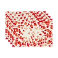 thumbnail image 4 of Plyzle Valentine's Day Love Hearts Placemats,11.8x9.4 Inch Seasonal Anniversary Holiday Table Mats for Party Kitchen Dining Decoration,1 Pcs Table Placemat, 4 of 4