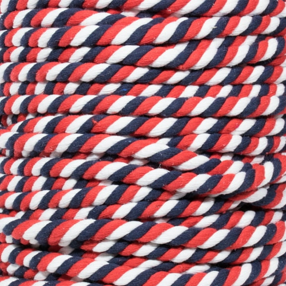 Super Soft 3 Strand Twisted Cotton Rope - Multiple Colors to Choose from in Various Diameters and Lengths