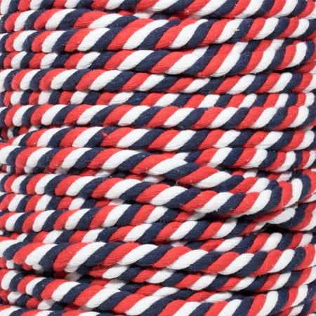 

Super Soft 3 Strand Twisted Cotton Rope - Multiple Colors to Choose from in Various Diameters and Lengths