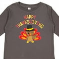 thumbnail image 4 of Inktastic Happy Thanksgiving Cute Turkey in Pilgrim Hat Boys or Girls Long Sleeve Toddler T-Shirt, 4 of 5