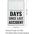 thumbnail image 2 of Metal Sign Day Since Last Accident Sign Metal 12"X8" Rust Free Aluminum,Indoor & Outdoor Use For Fence And Yard, 2 of 6