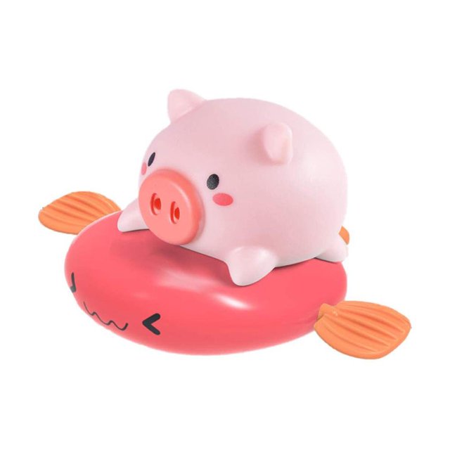 Piggy Riding Flying Fish Baby Bath Toy Baño Agua Flying Fish Fuente Pulverización De Agua Kids Shower Toy Cateissary BA001434-02