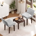 thumbnail image 2 of Costway Ensemble de 3 Pcs Table d'Appoint et Chaises Fauteuil Moderne Rembourré en Tissu Chaise Latérale de Détente, 2 of 10