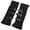 B, variant on Yvsxxv Black Metal Buckle Punk Fingerless Gloves Casual Arm Warmer