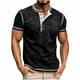 thumbnail image 1 of pstuiky camisetas camisas para hombre, Camisa de manga corta con cuello redondo y botones de color liso para hombre camisas casuales para hombre l, 1 of 7