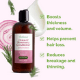 thumbnail image 4 of Just Nutritive Onion & Rosemary Conditioner for Hair Growth, Hair Loss, Oil Control, Thickening, Silicone-Free, Enriched with Red Onion Oil, Rosemary Oil for Fuller, Voluminous Hair - 16 Fl Oz, 4 of 5