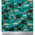 thumbnail image 1 of Soimoi Cotton Voile Fabric Hat,Car & Suitcase Travel Print Fabric by Yard 42 Inch Wide, 1 of 1