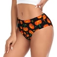 thumbnail image 2 of Balery Pumpkin Fallen Leaves Ropa Interior de Algodón para Mujer con Dibujo – Braguitas Cómodas y Elásticas, Estilo Clásico-X-Large, 2 of 6