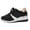 Black, variant on AUDeals Women's Wedge Sneakers Lace Up Platform Shoes Lightweight Non Slip Fashion Walking Casual Shoes