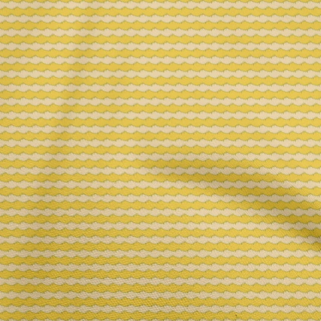 oneOone Polyester Lycra Yellow Fabric Asian Ikat Craft Projects Decor Fabric Printed By The Yard 56 Inch Wide