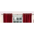 thumbnail image 2 of Lined-Burgundy Ring / Grommet Top Velvet Curtain / Drape  -43W x 120L-Piece, 2 of 2