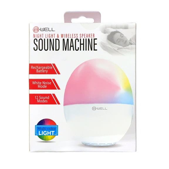 B-well Night Light & Wireless Speaker, Sound Machine