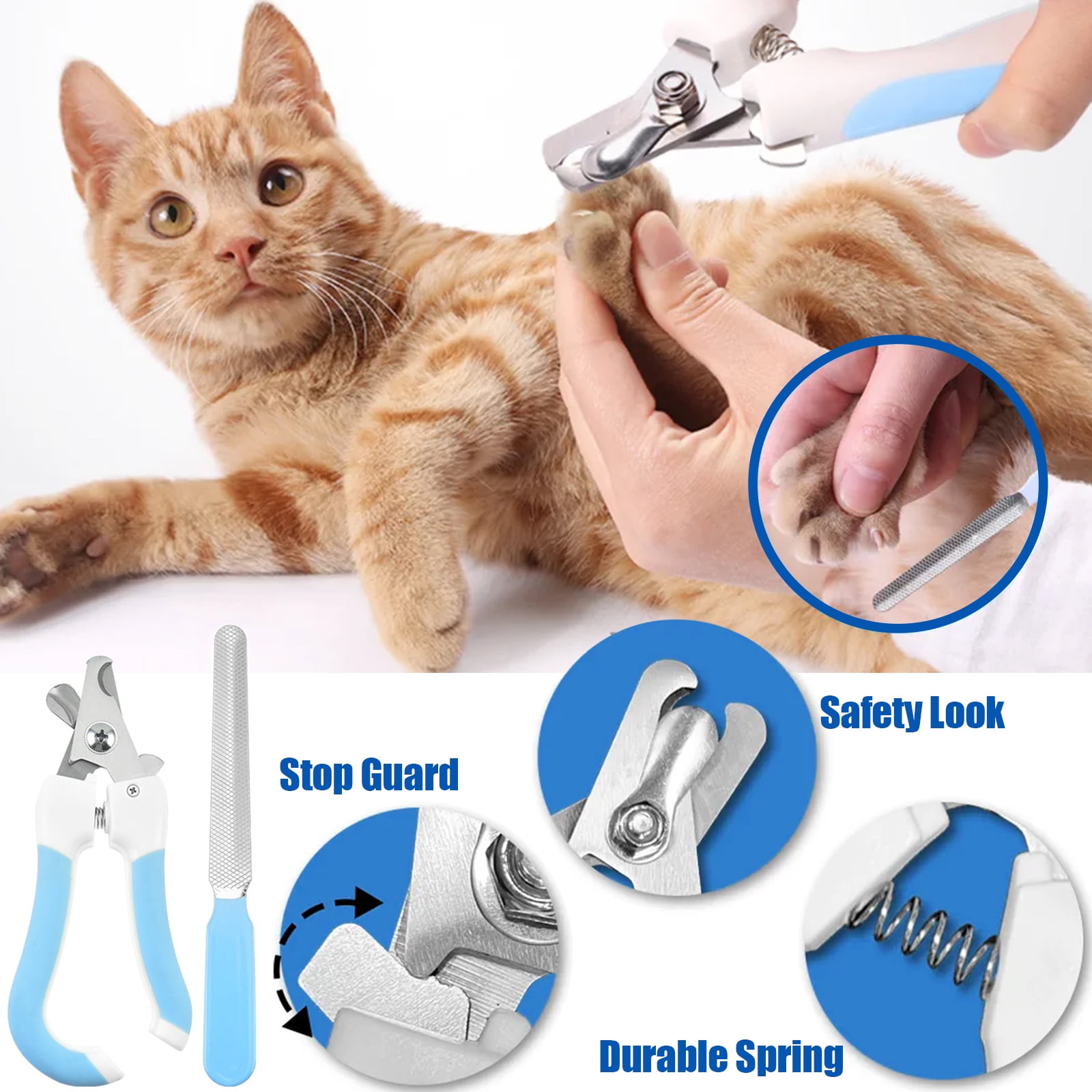 Amazon.com : Cat Nail Clipper by Pet Republique – Professional  Stainless-Steel Claw Clipper Trimmer for Cats, Kittens, Hamster, Rabbits,  Birds, & Small Breed Animals : Pet Supplies