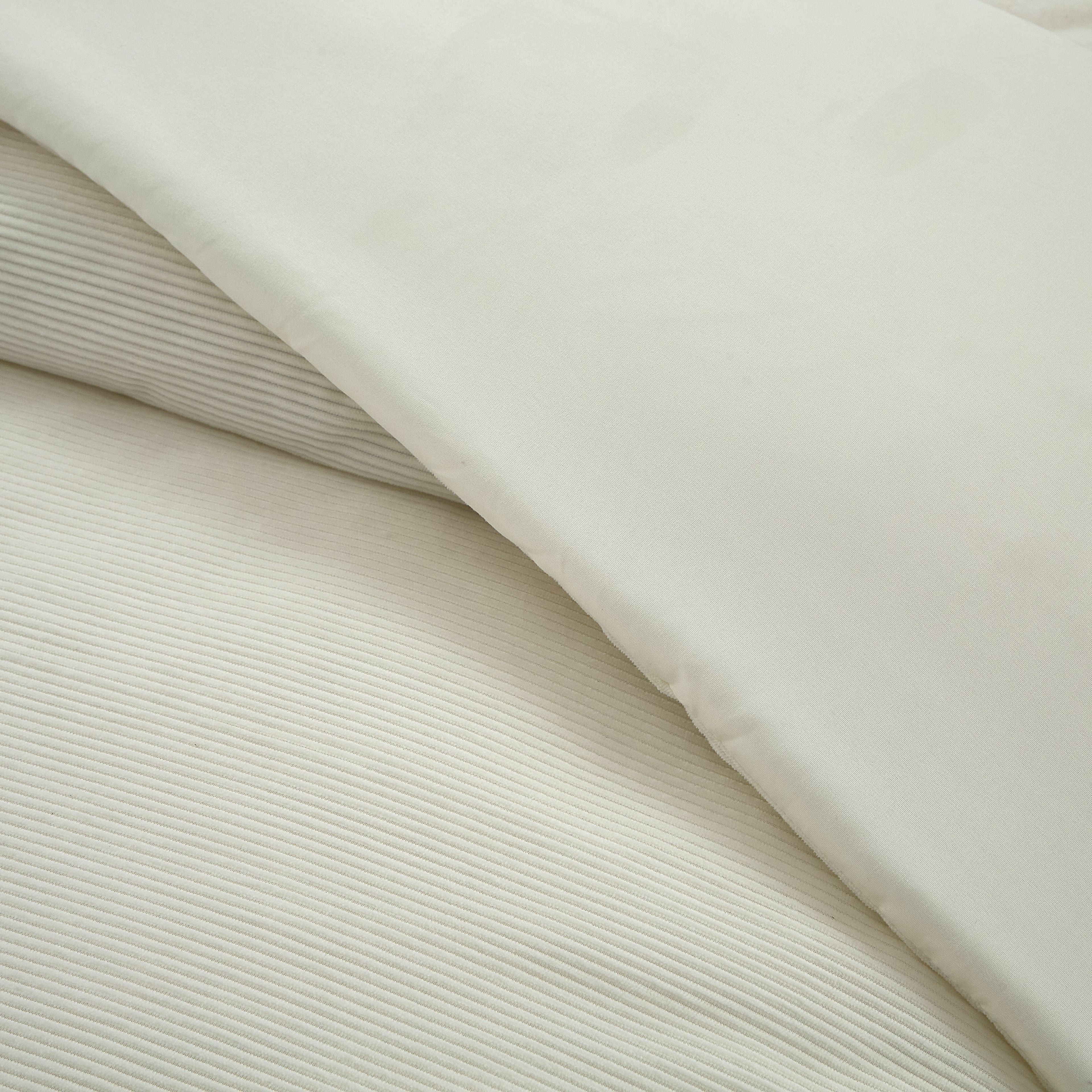 Mainstays Vanilla Dream Corduroy Comforter, King