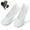 White, variant on Deago 5 Pairs Men No Show Socks Low Cut Ankle Short Socks Casual Cotton Socks with Non Slip Grips (Gray)