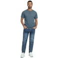 thumbnail image 6 of GIRUNS Men's Henley Short Sleeve Shirt Cotton Button T-Shirt Lightweight Summer Casual Tee Blue 2XL, 6 of 7