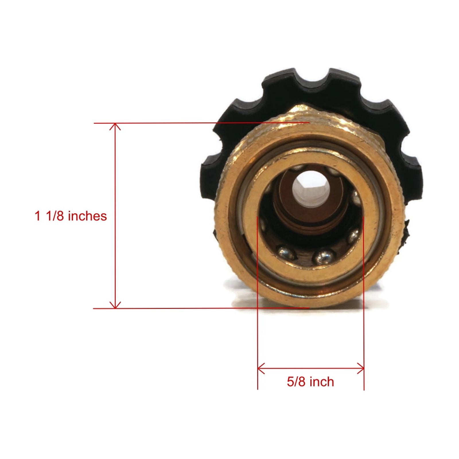 The ROP Shop 3-Pack - Pack M22 FPT X 3/8" Quick Connect Coupler for Hoses w/Male 22mm FPT Threads