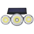 thumbnail image 4 of Sloar three-head wall light with three lighting modes, IP65, 70LED/78LED/70COB, 4 of 8