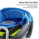 thumbnail image 4 of Car Towing Rope 5meters 8T Load Bearing Polyester Material Heavy Duty Tow Strap with Hooks for Emergency Blue Reflective and Gloves, 4 of 4