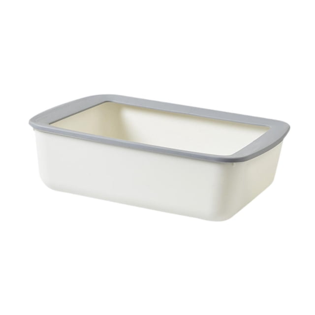 Arenero para gatos, caja de arena para conejos y gatitos, todo tipo de arena para gatos. Blanco